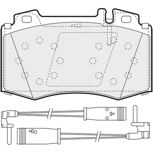 Brake pads set for mercedes - set,