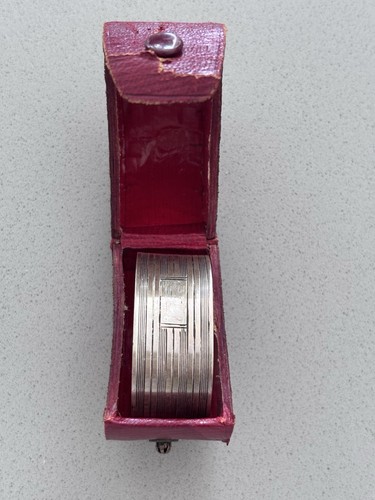 Antique sterling silver napkin - antique,