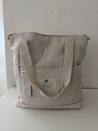 Adidas beige tote - beige, gym