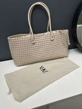 Zara Beige Elongated Tote Bag