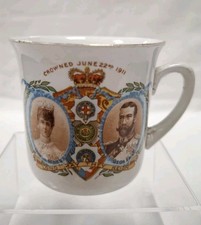 Grimwade Brothers Commemorativ King George V & Queen Mary's Coronation Mug c1911