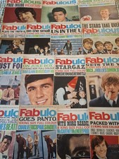 15 x Vintage FABULOUS Magazine 1960s Stones Beatles Kinks Cliff Manfred Herman
