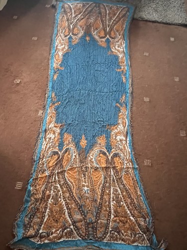 Crinkle chiffon dupatta blue - dupatta,
