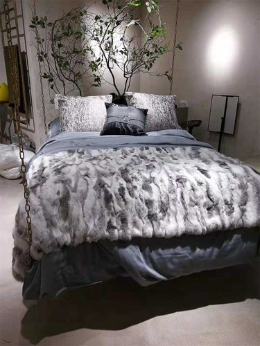 Real fur throw genuine - fur,