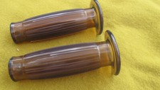 pair 1" HANDLEBAR GRIPS clear