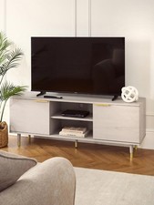 New Enna TV Unit Grey Oak Gold