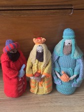 Hand Knitted Nativity Set Mary