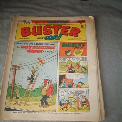 Buster and cor - and, 1974