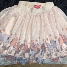 Disney Minnie Girls Pink Frilly Net Skirt Elasticated Waist  💖 122cm Age 3-4 ?