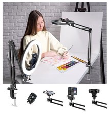 10" Overhead Ring Light Table