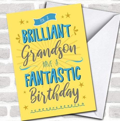 Brilliant grandson typographic - brilliant,