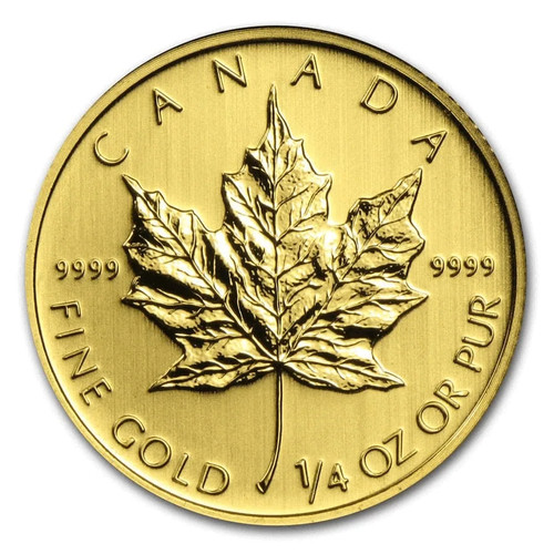Canadian maple leaf oz - canadian, 1/4