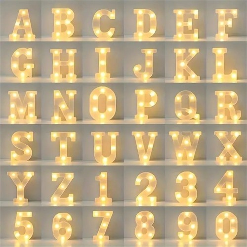 Led light alphabet letters - led,