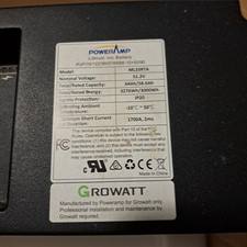 Growatt 3.3kWh Lithium Battery