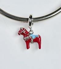 Dala Horse Dangle Charm Sweden