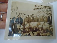 HMAS Creswell  JERVIS BAY AUSTRALIAN NAVY 1920s photograph HOCKEY TURBANS 10/8CM