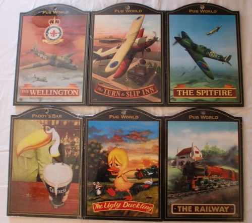 Pub world collectable signs - collectable,