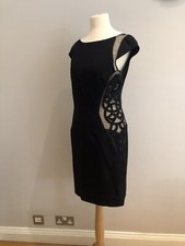 Rare Zuhair Murad Cocktail Black Fitted Dress Size 42 It