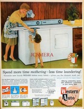 'WESTERN AUTO' Twin-Tub Washing Machine 1963 Advert - Original Print