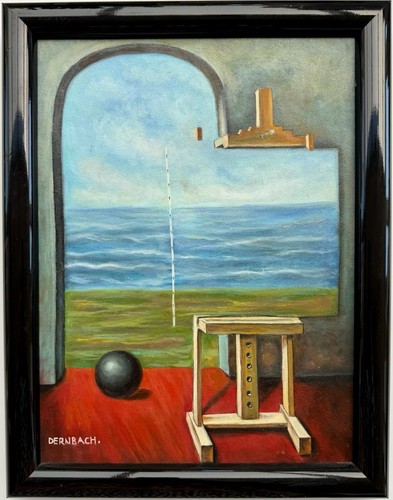 Original surrealist oil - original,
