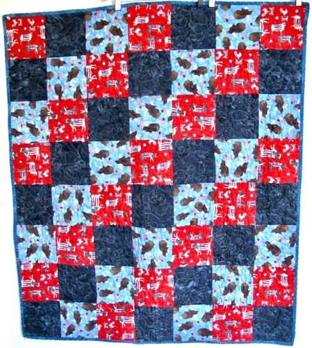 Americana patchwork lap - americana,