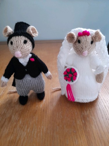 Hand knitted bride and - knitted,