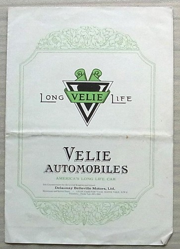 Velie standard six automobiles - standard,