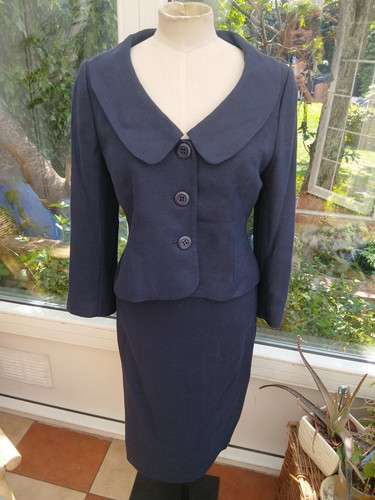 Hobbs 50s 60s style navy - navy, skirt