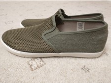 Mens Flat Canvas Slip On