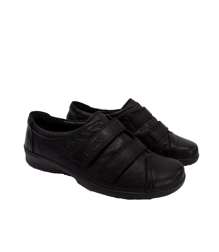 Hotter black flat - black, shoes