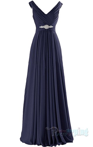 New long chiffon neck - long,