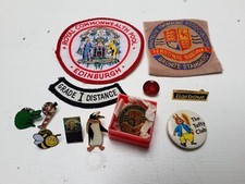 Badges swimming, tufty club, barbour, tallships, comic relief, penguin, patches