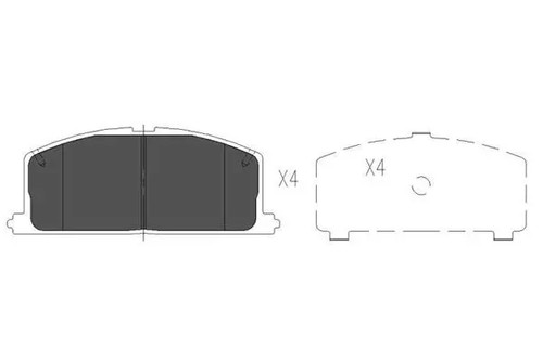 Brake pads kbp 9109 - brake, kavo
