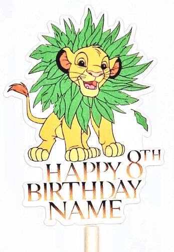 Personalised lion king cake - lion,