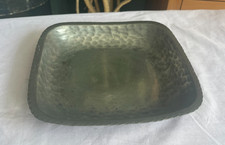 Handmade Pewter tray - from Norway - Oslo Metallvarefabrikk - 21cm x 21cm