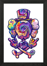 kaws pop art Framed Wall Art