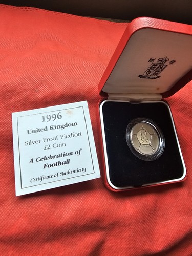 1996 silver proof piedfort - piedfort, £2