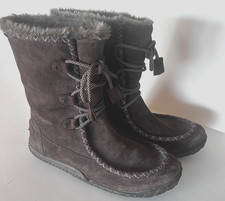 Cushe Clare Boots Size 9 Waterproof WP Dark Brown Womens 100% Leather Upper