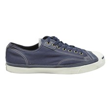 CONVERSE Jack Purcell Mens Low Top Trainers Navy Canvas UK 9.5 Classic Comfort