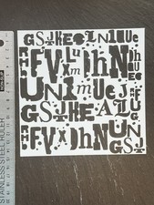 Stencil Background words