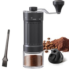 Manual Coffee Bean Grinder Hand Mill 30-Grade Adjustable Ceramic Burr Grinders