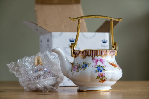 Vintage miniature teapot - vintage,