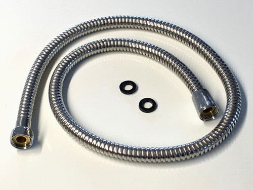 Chrome shower hose metre - chrome,