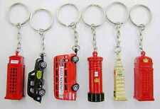 5 BRITISH MINIATURE LONDON KEY RING BRELOCK DIECAST METAL KEYCHAIN SOUVENIR GIFT