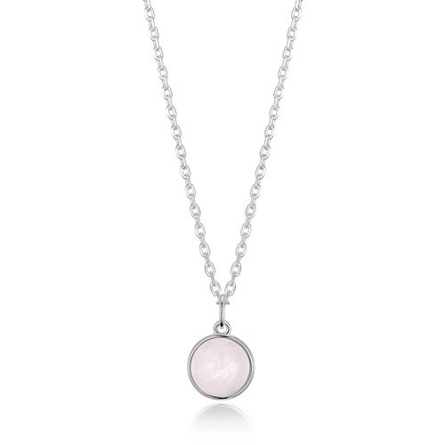 Rose quartz necklace - quartz,
