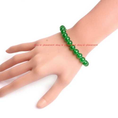 Green jade gemstone stretch - jade,
