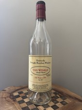Empty Van Winkle 12 Year Lot B Bottle - Authentic, Slightly Weathered Look