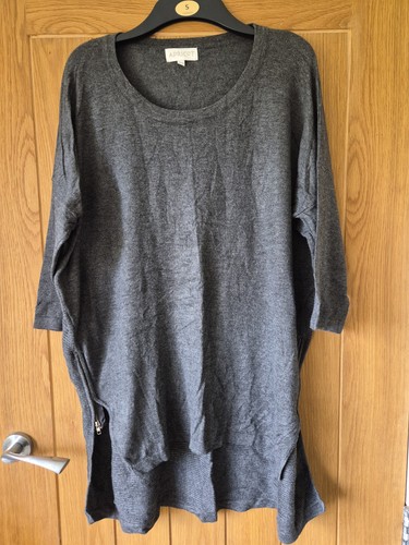Apricot grey long jumper with - long,