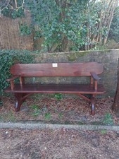 Hand Made Solid Wood (Beech) with Arm Rests would make nice memorial bench 2m 