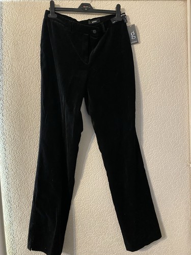 Gardeur black velvet trousers - gardeur,